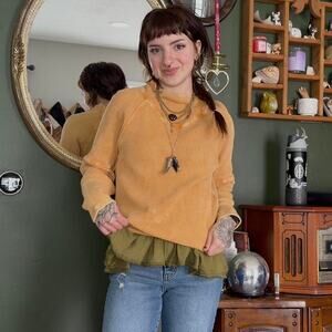 Tan and yellow northstyle sweater